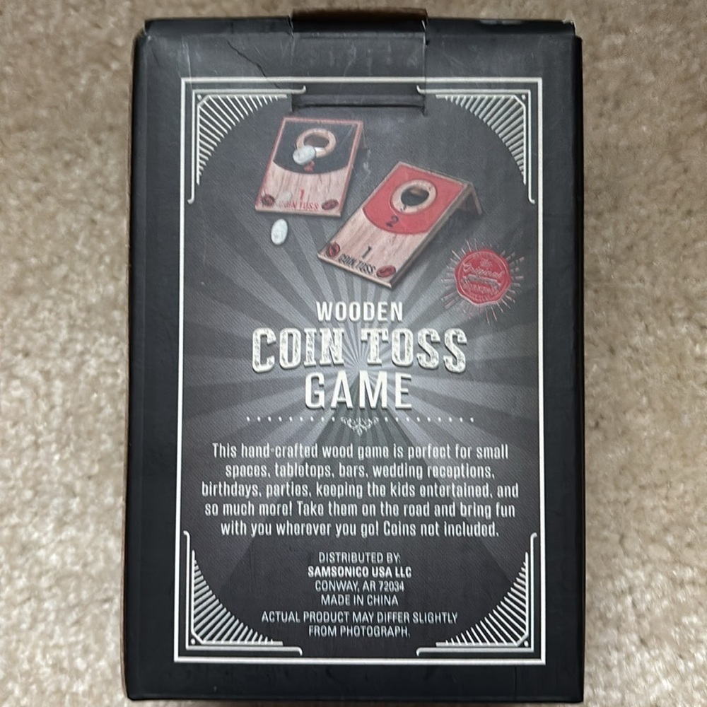 Wooden Coin Toss Game - Picture 2 of 4